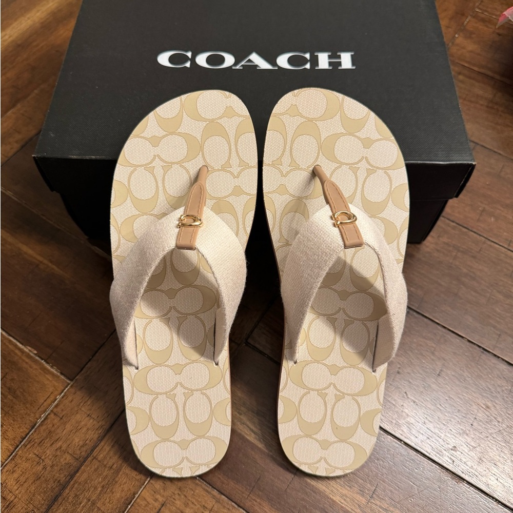 New Coach Flip Flops
